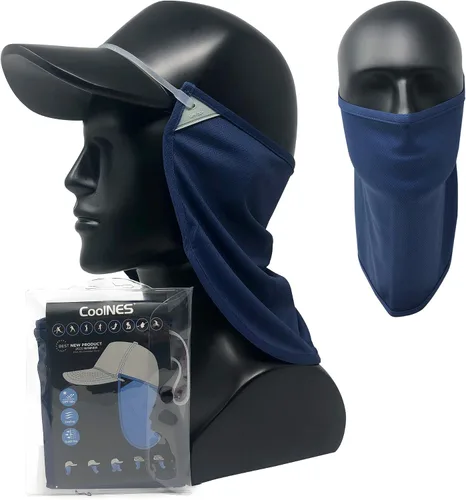 Miniatura 11 de CoolNES - Protección ajustable para cuello contra rayos ultravioletas, ajustable, multifuncional, 2 en 1, cubrebocas para pesca al aire libre, unisex