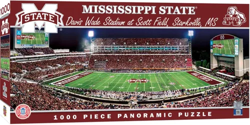 Miniatura 40 de MasterPieces Rompecabezas de 1000 piezas – NCAA Texas A&M Aggies vista panorámica del estadio de fútbol americano, divertido para adultos y familia
