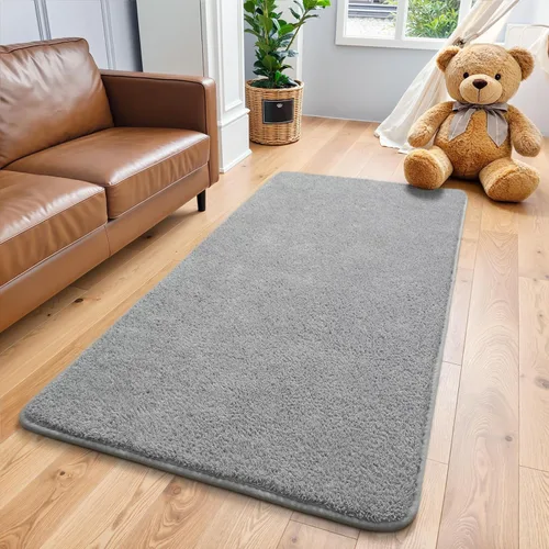 Miniatura 29 de Keeko Alfombra Suave para Pasillo, Alfombras de Pasillo de 2x8 pies para Mesita de Noche Dormitorio Sala de Estar Antideslizante Lavable Moderna