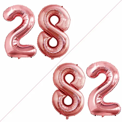 Miniatura 348 de Goer, conjunto de globos de papel aluminio para decoraciones de cumpleaños, globos de las letras de feliz cumpleaños y de números Oro
