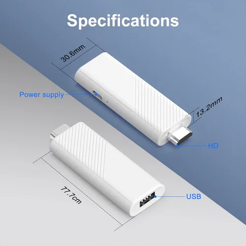 Miniatura 6 de Screencast TV Stick 4K Ultra HD Streaming Stick 16GB Transmite videos desde iPhone, iPad, Android, portátil a TV/monitor/proyector, compatible