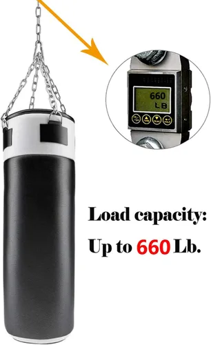 Miniatura 2 de Cadena de silla colgante con mosquetones, resistente capacidad de 660 libras de acero inoxidable para colgar hamacas y sacos de boxeo (plata, 33)