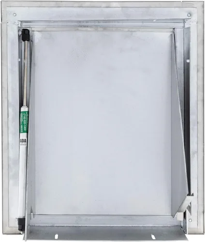 Miniatura 6 de Manija universal de acero inoxidable compatible con ADA en L con cierre estándar de 12 pulgadas de ancho x 15 pulgadas de alto, puerta de canal