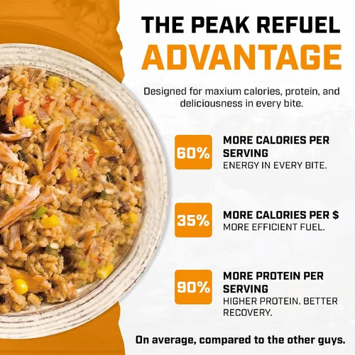 Miniatura 8 de Peak Refuel Comida seca congelada para mochileros y camping Sabor increíble Alta proteína Preparación rápida Peso ligero