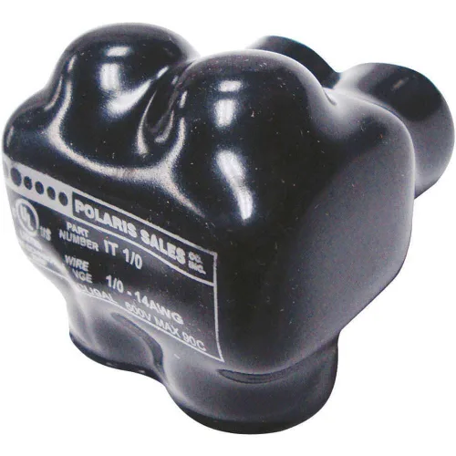 Miniatura 18 de Polaris - Conector aislado gris para conductor de cobre flexible de filamento fino, rango de cables 1-10 AWG y 2-10 AWG, 2 puertos, hexagonal