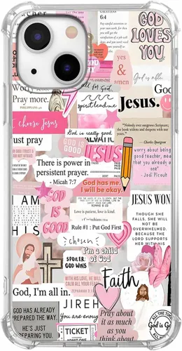Miniatura 81 de Funda para Celular con Versículos de la Biblia, Colocación de Citas Cristianas de Jesús, Diseño Collage, Funda Protectora Suave de TPU de Moda