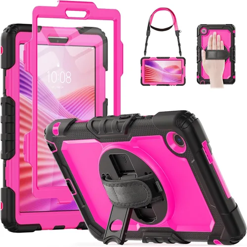 Miniatura 15 de HXCASEAC Funda para Lenovo Tab One de 8.7 pulgadas (TB-305FU) con protector de pantalla, soporte para bolígrafo, correa de mano, soporte ajustable