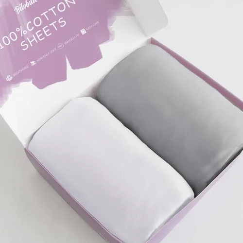 Miniatura 13 de Sábanas ajustadas de moisés compatibles con el moisés Fisher-Price Soothing Motions/Luminate y el moisés portátil Chicco LullaGo Anywhere, paquete