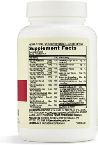 Miniatura 2 de 365 by Whole Foods Market, Vitamin Multi Womens 40 Plus Food Cultived, 60