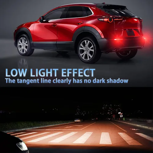Miniatura 4 de Reflectores LED ahumados para parachoques trasero, luz trasera de freno antiniebla, lámparas de señal de giro secuencial, accesorios compatibles