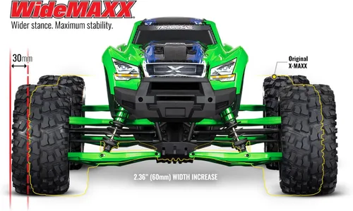 Miniatura 3 de Traxxas 7895 Kit de suspensión negra: X-Maxx WideMaxx (verde)
