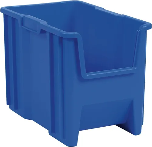 Akro-Mils 13014 Stak-N-Store Contenedor de Almacenamiento de Plástico Apilable de Servicio Pesado con Frente Abierto, (17-1/2 pulgadas x 11 pulgadas