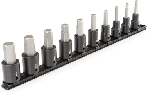 Miniatura 10 de TEKTON SIB92311 - Juego de llaves de vaso de impacto hexagonal de 1/2 pulgada con funda, 24 piezas (1/4-3/4 pulgadas, 0.236-0.748 in)