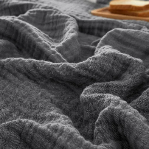 Miniatura 24 de PHF Manta de Muselina de Algodón 100%, Tamaño Queen 90"x90", Manta de Gasa Ligera de 4 Capas, Manta Minimalista Transpirable Suave como Nube para 02