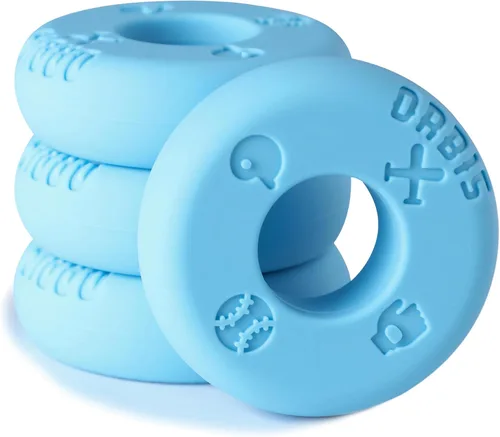 Orbis - Anillos de estrangulamiento con agarre de bate con iconos de béisbol, paquete de 4, apilador de perilla de murciélago para béisbol juvenil,