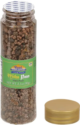 Miniatura 4 de Rani Mitha Paan (Sweet Paan) Tarro de PET de 3.1 oz (90 g) ~ Tratamiento digestivo indio después de la comida Vegano Apto para gluten Sin OMG