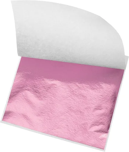Miniatura 17 de MECCANIXITY Hoja de hoja dorada, papel de hoja negra, 3.3 x 3.1 pulgadas para decoración artística, esculturas, pintura, paquete de 100