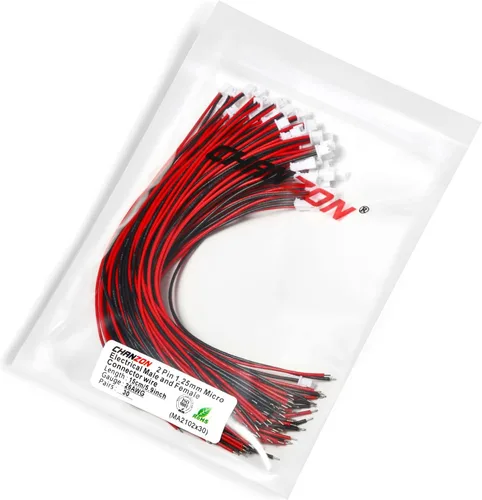 Miniatura 5 de Chanzon 5.9 in extra largo Jst1.0.984 in 2 Pin Micro Plug Conector con 5.906 in UL1007 alambre de cobre estañado 30 pares