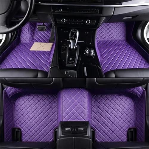 Miniatura 44 de Alfombrillas personalizadas de cuero artificial para automóvil, impermeables, antideslizantes, adecuadas para automóviles, SUV, camionetas, protegen