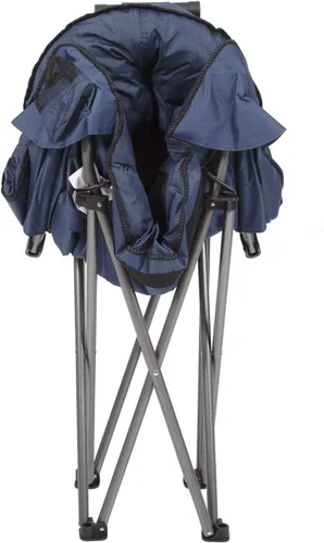 Miniatura 5 de MacSports C932S-130, Silla de Club al Aire Libre con Cojín Acolchado Azul, Plegable para Patio y Lounge