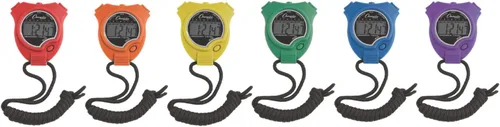 Miniatura 2 de Champion Sports Juego de cronómetro: resistente al agua, reloj digital de mano, cronómetros deportivos con pantalla grande para niños o neón variado