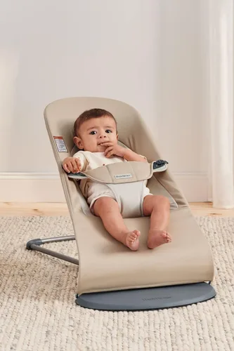 Miniatura 2 de BabyBjörn Bouncer Balance Soft, caqui/beige, tejido Asiento gorila ajustable 2 en 1 para bebé y silla para niños pequeños, recién nacido a niño