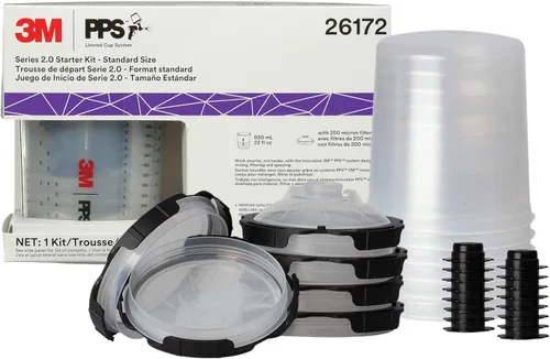 Miniatura 7 de 3M PPS 2.0 - Kit de inicio del sistema de pistola de pintura de aerosol 26170, 13.5 onzas, filtro de 200 micrones, uso para autos, muebles, hogar