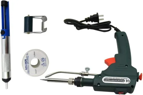 Miniatura 2 de USonline911 Kit de pistola de soldadura eléctrica Set Temperatura ajustable 60W Herramienta de soldadura 110V