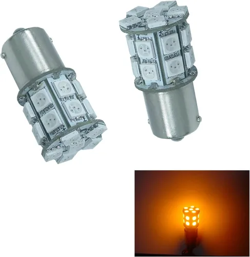 Miniatura 8 de PA 2 bombillas LED azules 13SMD 1156 para señal de giro, marcador lateral, respaldo de parada, luz trasera