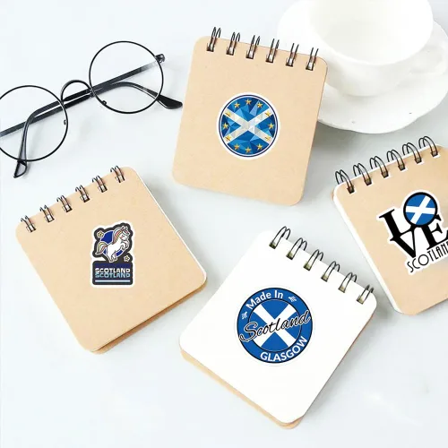 Miniatura 9 de 63 calcomanías de grafiti de Escocia para botellas de agua, portátil, maleta, álbumes de recortes, calcomanías de instrumentos musicales