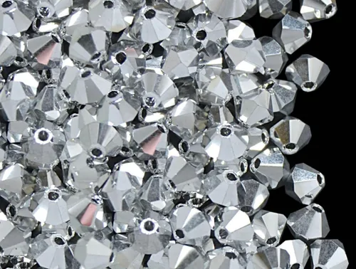 Miniatura 83 de 100 piezas auténticas Preciosa de 3 mm (0,12 pulgadas) cuentas sueltas de cristal bicono facetado pequeño amatista púrpura compatibles con cristales