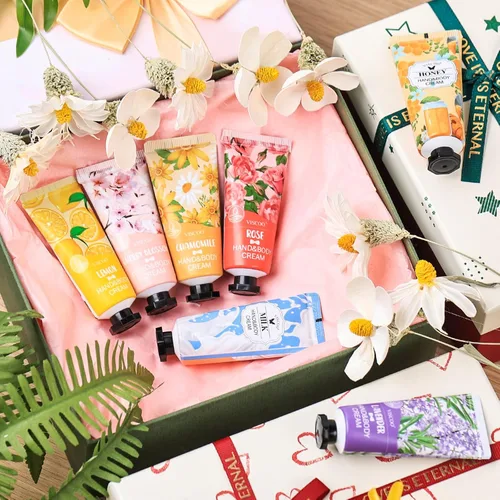 Miniatura 7 de VISCOO Paquete de 28 regalos de crema de manos para mujeres, regalo de agradecimiento al profesor/regalos de graduación, mini loción hidratante