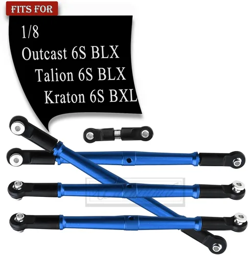 Miniatura 2 de Tensores de aluminio RC para ARRMA 1/8 Kraton 6S BLX Outcast 6S BLX Talion 6S BLX Talion 6S BLX, 5 piezas de tensores de aluminio de aleación, parte