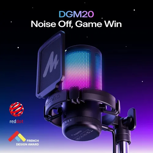 Miniatura 2 de MAONO USB Gaming Microphone for PC, Noise Cancellation Condenser Mic with RGB Lights, Mute, Gain for Streaming, Recording, Podcast, Chat, Twitch