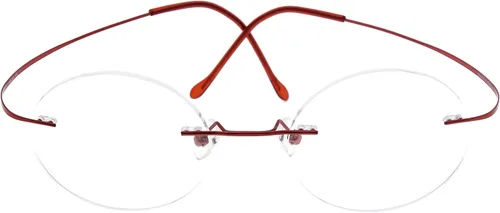 Miniatura 8 de CessBlu Anteojos de lectura circulares de titanio, lentes de lectura redondos sin montura flexibles para hombres y mujeres