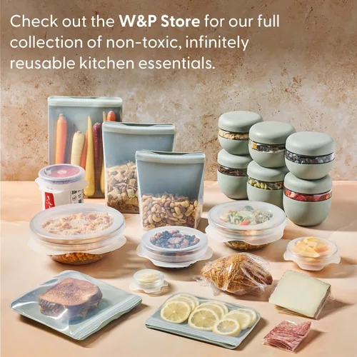 Miniatura 9 de W&P WP-PBC-CM - Cuenco con tapa Porter, para almacenar comida, ensaladas, comidas preparadas, hermético, apto para lavavajillas y microondas Crema