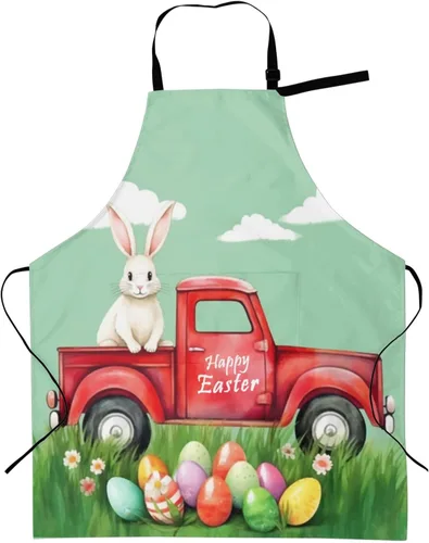 Miniatura 12 de Delantales florales azules para el hogar, 2 bolsillos, 33 x 28 pulgadas, para hombres y mujeres, diseño floral gris, impermeable, para manualidades