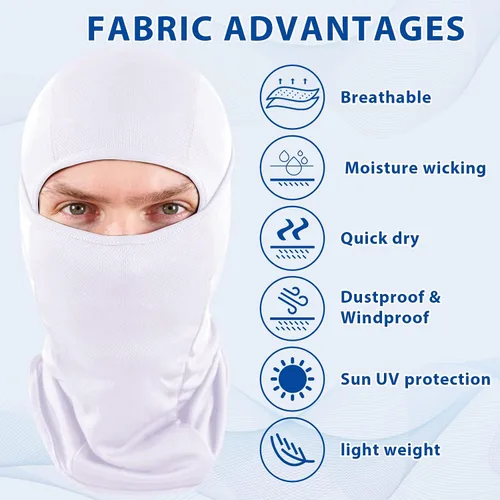 Miniatura 2 de SHEVERCH Máscara de esquí para hombres y mujeres, pasamontañas, transpirable, protección UV, fútbol, correr, montar en motocicleta, ciclismo