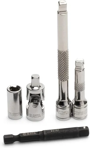 Miniatura 5 de SATA ST09543G - Juego de herramientas mecánicas de 149 piezas SAE y métrico Trinquete de 72 dientes de 1/4" y 3/8" de transmisión Enchufes