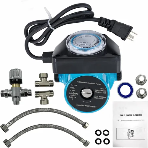Miniatura 12 de UPS26-99FC 52722512 Bomba de circulador de agua/bomba de caldera 1/6HP Compatible con calefacción radiante, calefacción hidrónico, calefacción