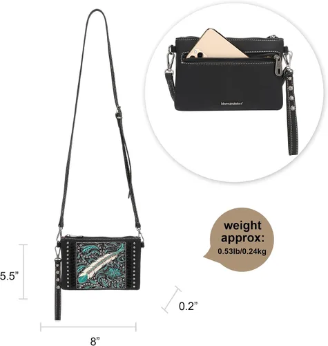 Miniatura 4 de Montana West Bolso bandolera occidental para mujer bolso de hombro