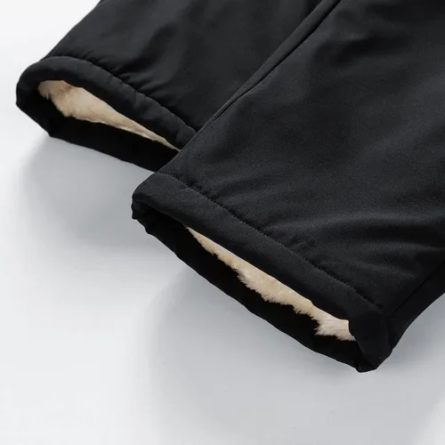 Miniatura 5 de Pantalones deportivos casuales con cordón para hombre, cintura elástica, a prueba de viento, pantalones de algodón cálido, ajuste regular