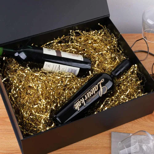 Miniatura 2 de 1 Pieza Caja de Regalo Extra Grande Negro Mate con Tapa, 16.5 x 13 x 5.3 pulgadas, Cajas de Regalo Gigantes Magnéticas Duras para Regalos, Ropa