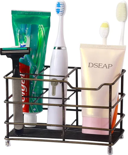 Miniatura 10 de Dseap - Soporte para cepillo y pasta de dientes de acero inoxidable