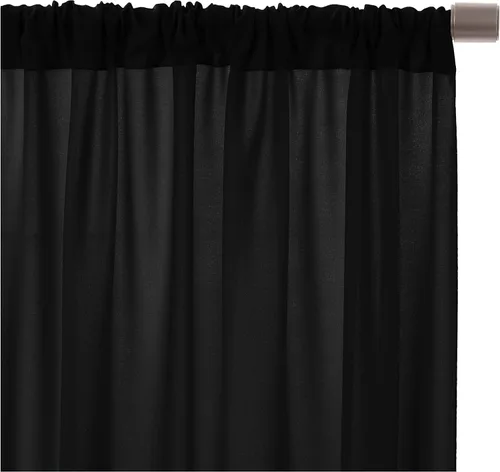 Miniatura 3 de AK TRADING CO. Cortinas de telón de fondo de poliéster IFR de 10 pies x 8 pies con bolsillos para varillas - Cortinas para decoración de ventana