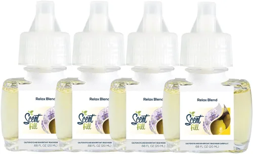 Miniatura 36 de Scent Fill Ambientador enchufable de pachulí de vainilla, 4 recambios de aceite perfumado