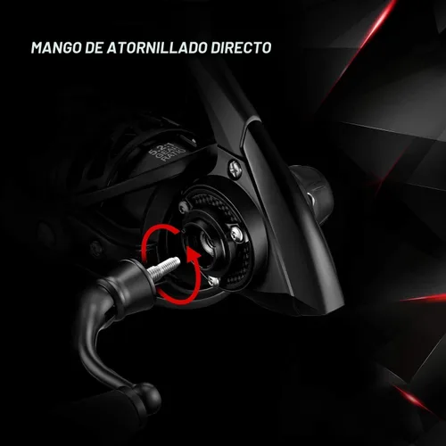 Miniatura 7 de Carretes giratorios Piscifun Carbon X, de ligero a 5.1oz, con marco y rotor de carbono, arrastre máximo de 14.9 kg, rodamientos blindados de 10+1