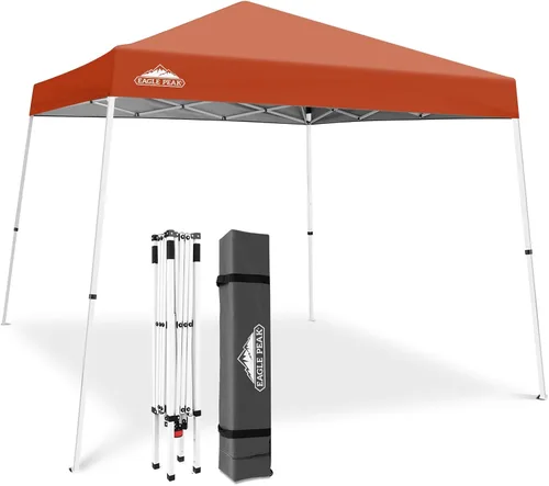 Miniatura 32 de Eagle Peak - Pérgola plegable (10.0 x 10.0 pies), patas inclinadas, de tela, para exteriores, fácil de montar, Negro