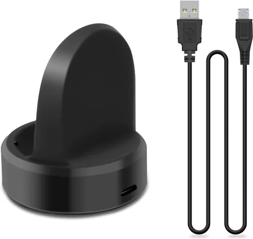 Miniatura 8 de Cargador compatible con Samsung Galaxy Watch 42mm/46mm, base de carga mejorada para reloj inteligente Galaxy SM-R800/R810/R815