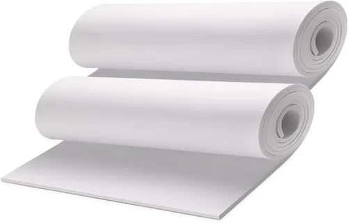 Miniatura 33 de Hoja de espuma EVA blanca en rollo, espuma EVA premium de 6 mm de grosor, 49" x 13.9", alta densidad 86 kg/m3 para disfraz de Halloween, Blanco